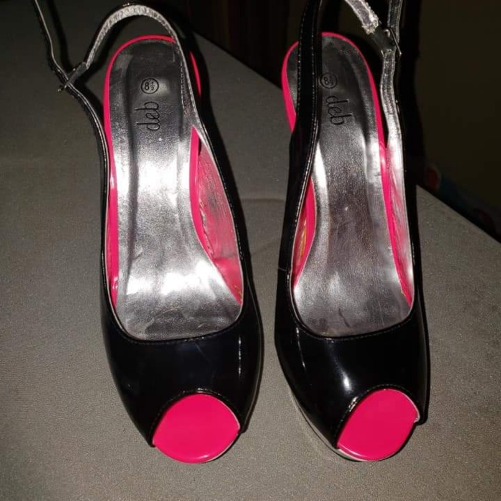 Hot pink and black